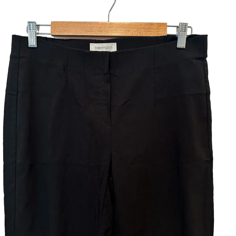 Stehmann Minimalist  Ina 740 in Black The Perfect Pull On Trouser Pants 29″ Leg - Picture 9 of 15